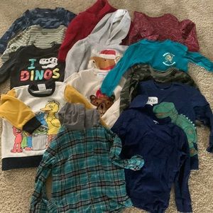 3t toddler long sleeve and sweatshirt bundle